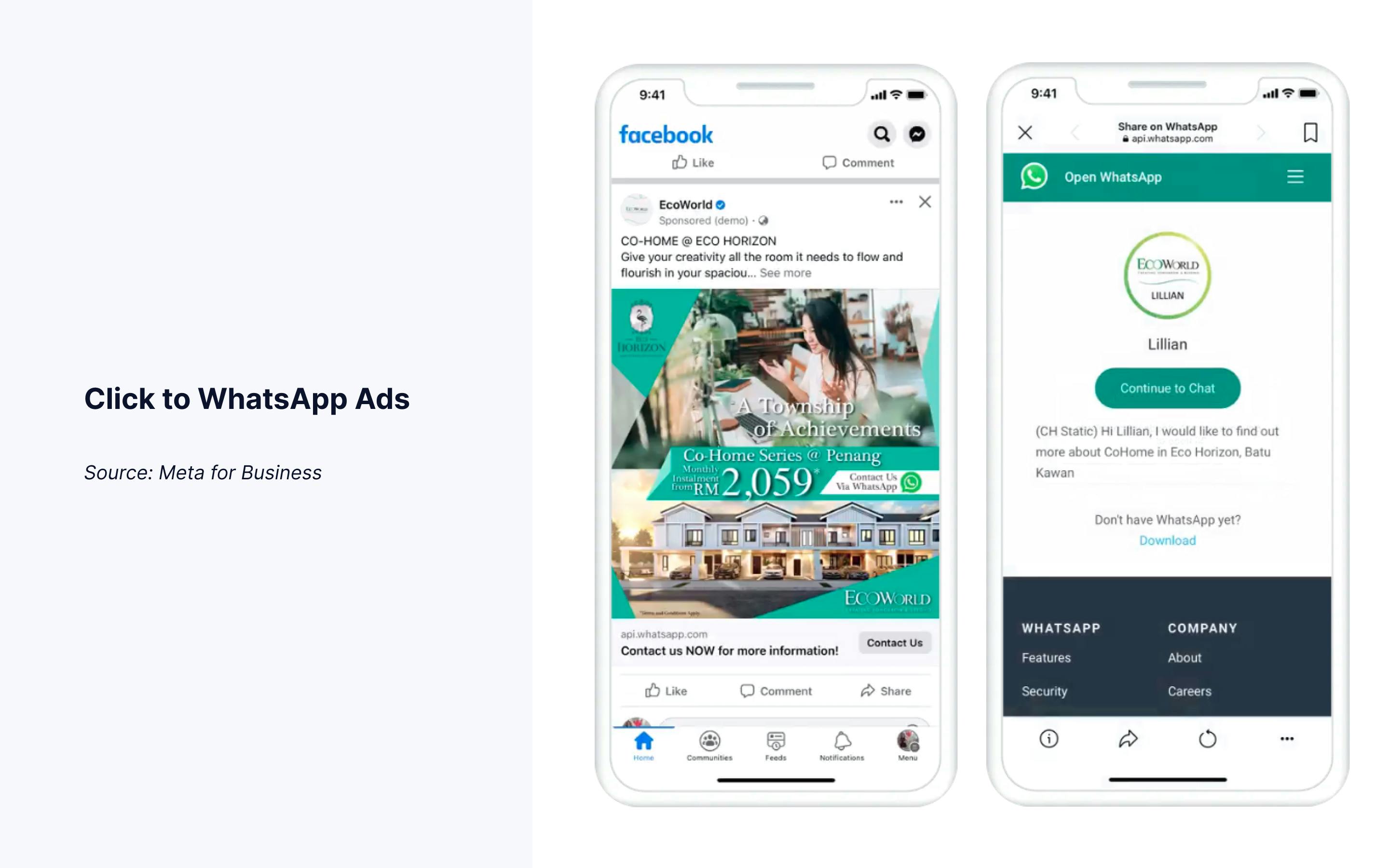 Click to WhatsApp ads for real estate