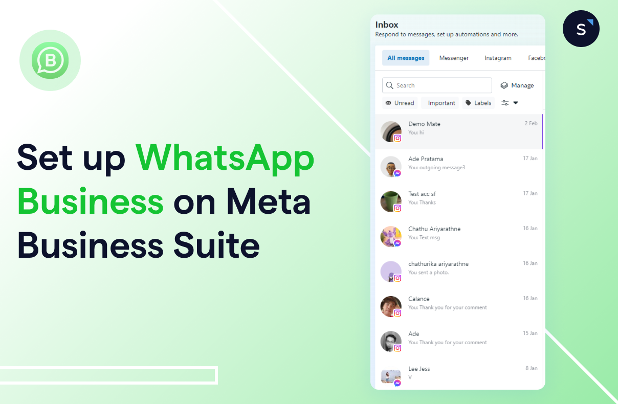 How to set up WhatsApp Business on Meta Business Suite?