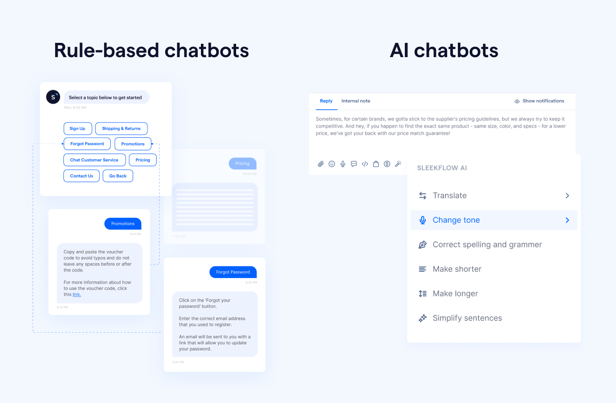 4 Tipe Chatbot: Rule-based vs AI chatbot