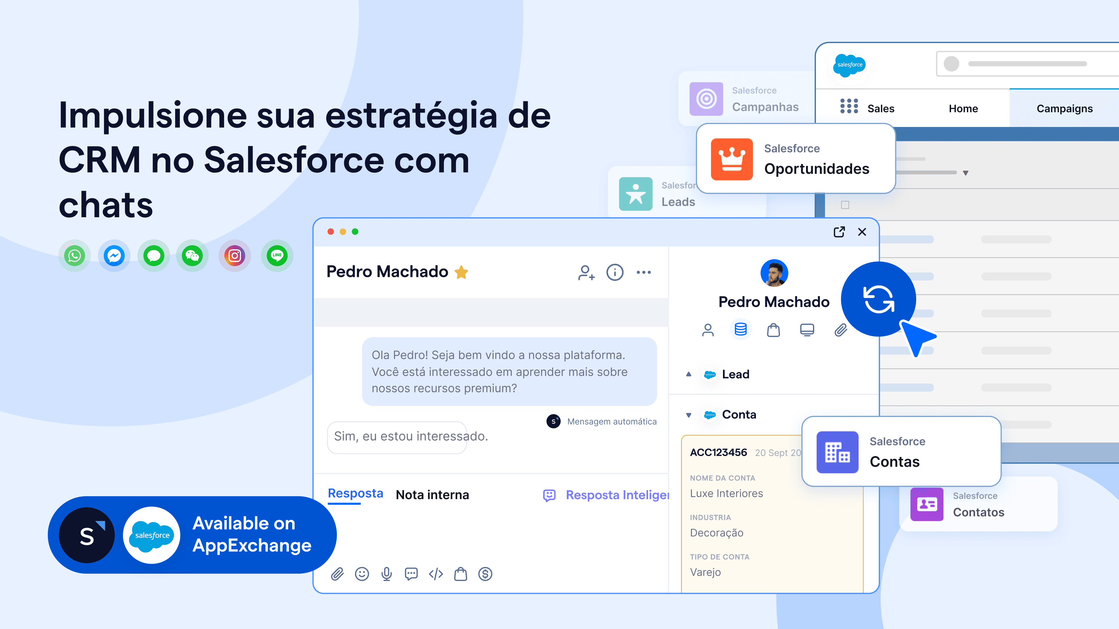 O que há de novo no SleekFlow: Impulsione sua estratégia de CRM no Salesforce com chats