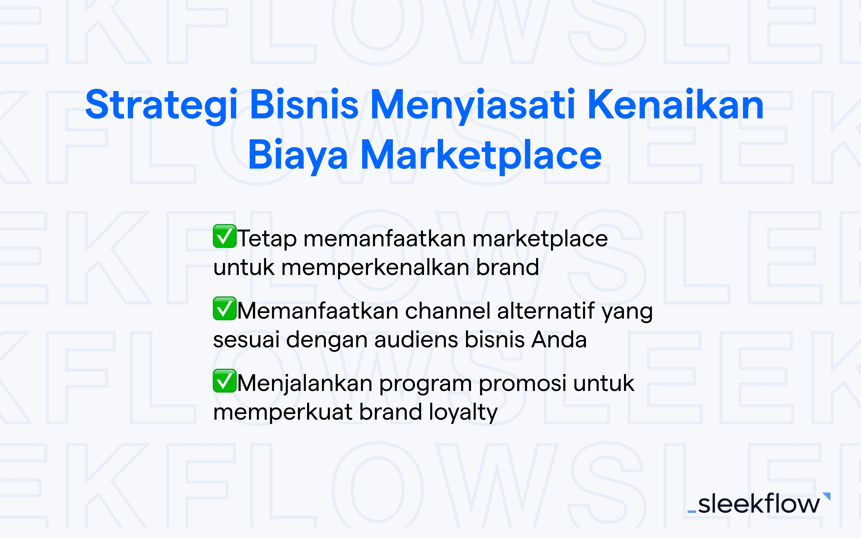 Strategi Bisnis Menyiasati Kenaikan Biaya Marketplace