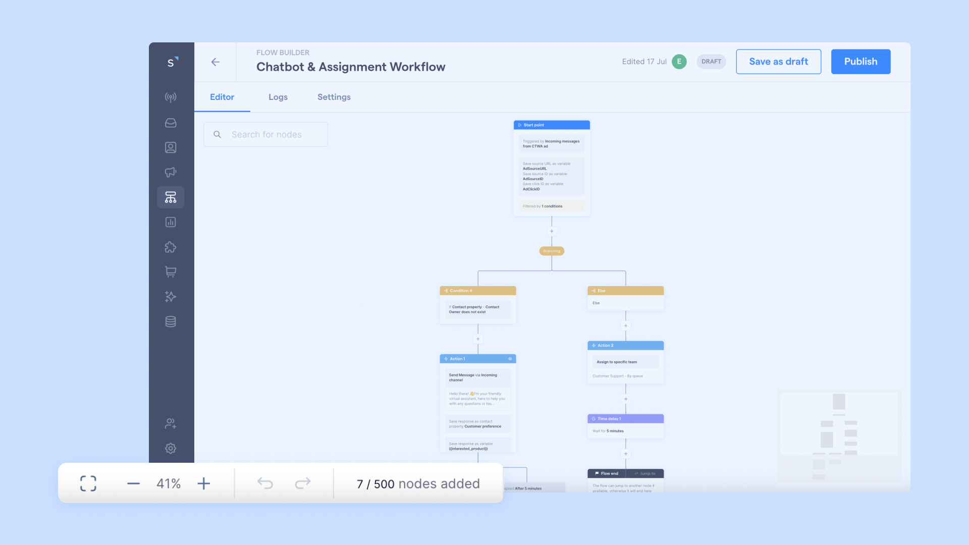 Flow Builder pricingnode per flow