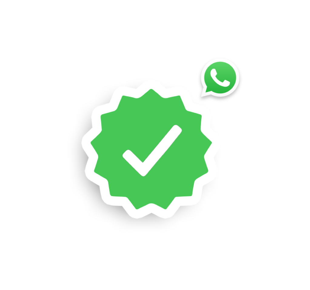 Check de verificación en WhatsApp Business