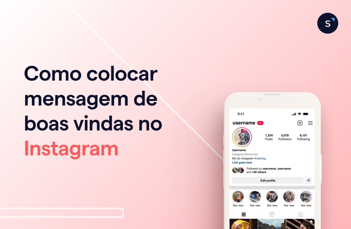 Como colocar mensagem de boas vindas no Instagram