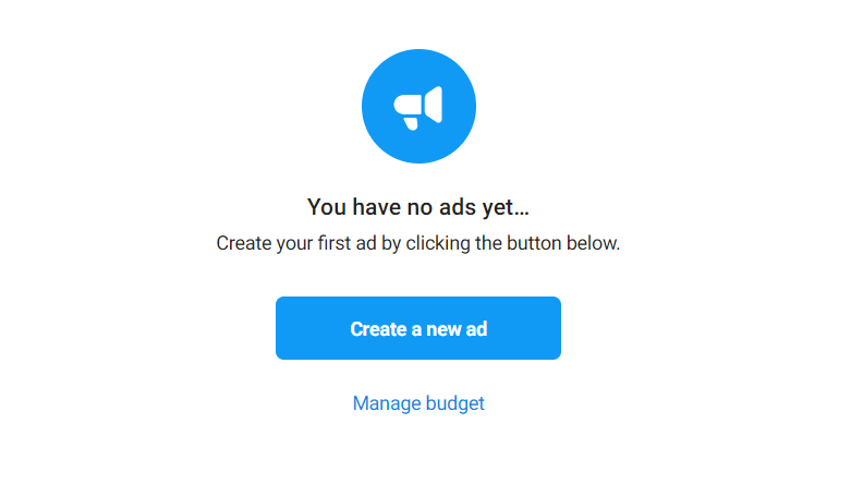 create a new ad