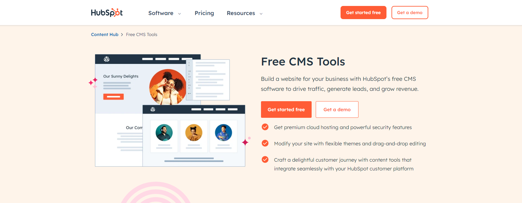 Hubspot Free CMS tool