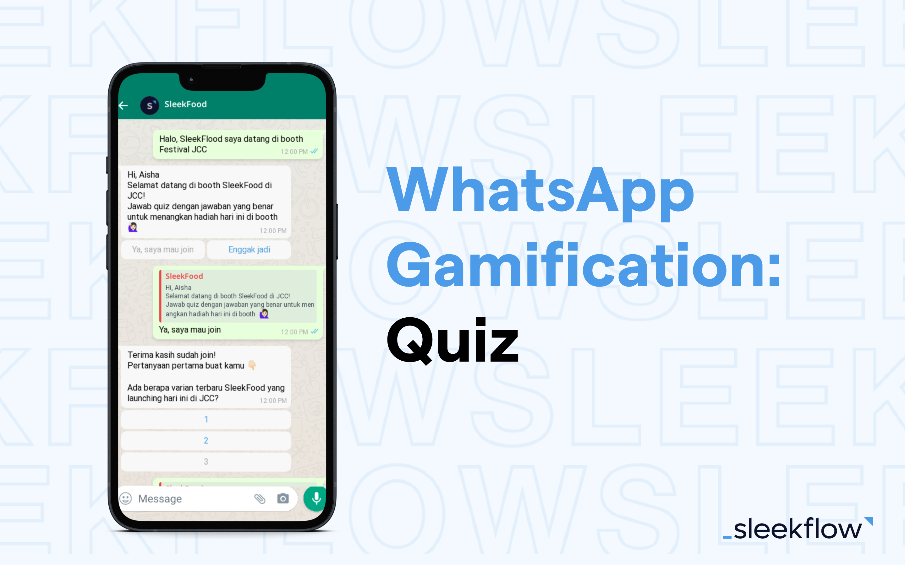 WhatsApp Conversational Gamification: Kuis