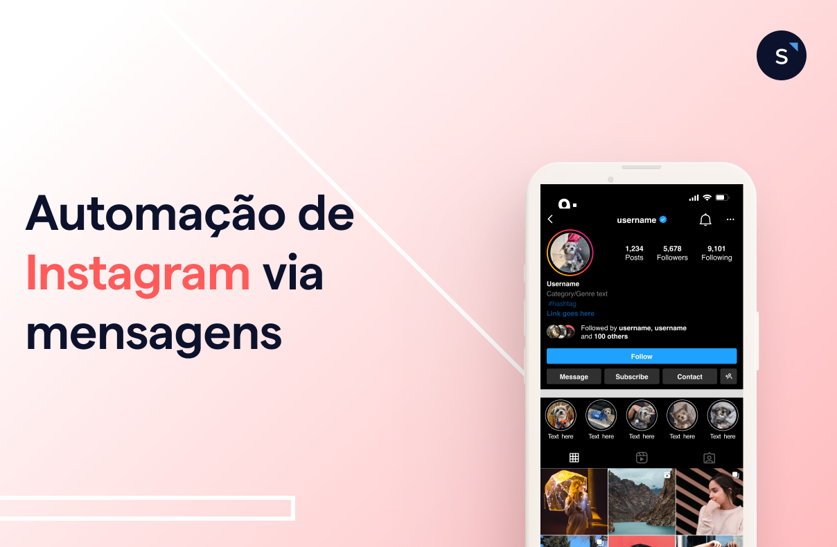 Automação de marketing no Instagram via mensagens