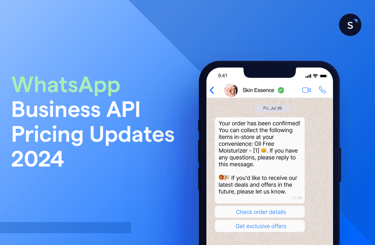 WhatsApp Business API pricing update 2024