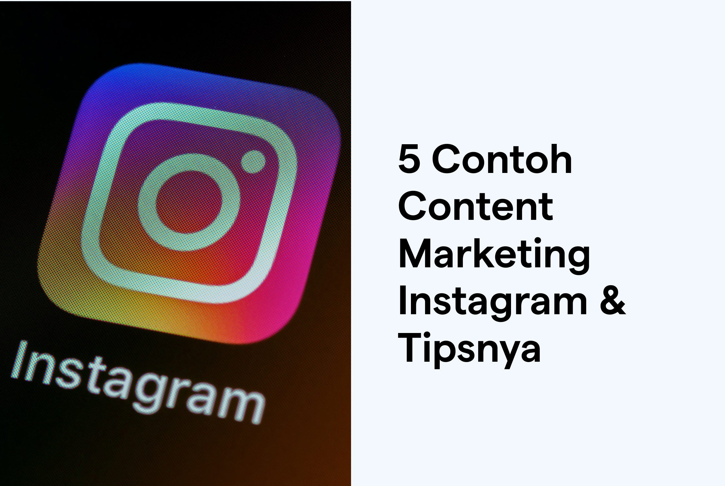 contoh content marketing instagram