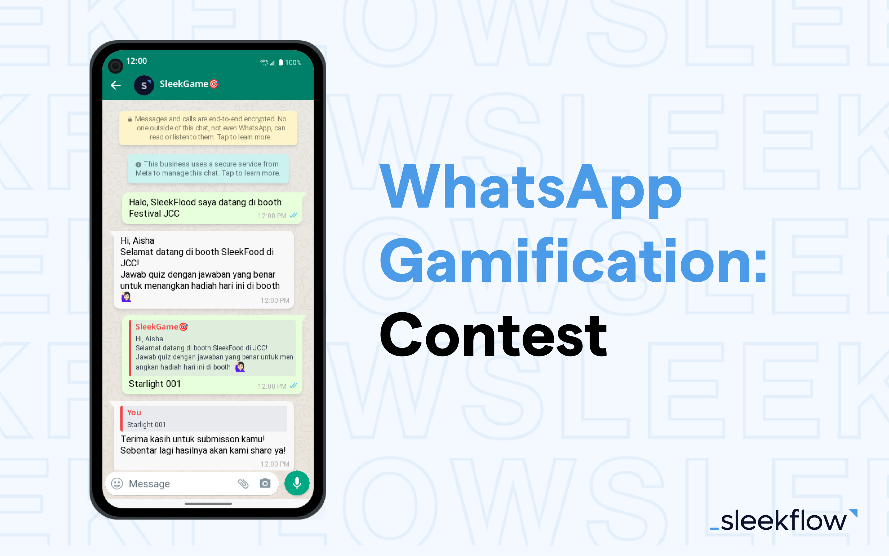 WhatsApp Gamification Conversations: Kontes