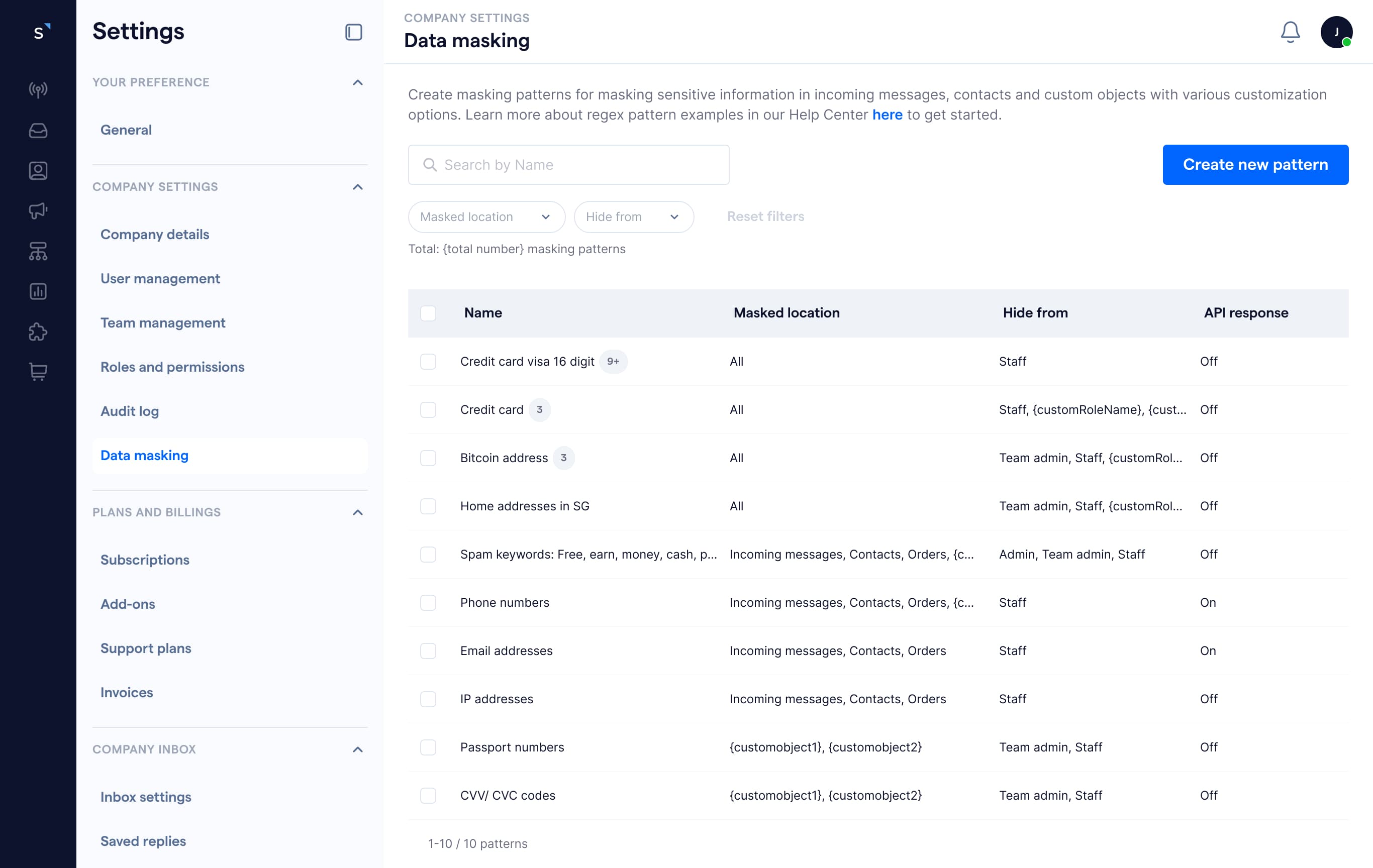 data masking