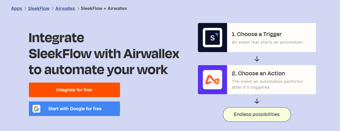 automate tasks with sleekflow and airwallex integration options