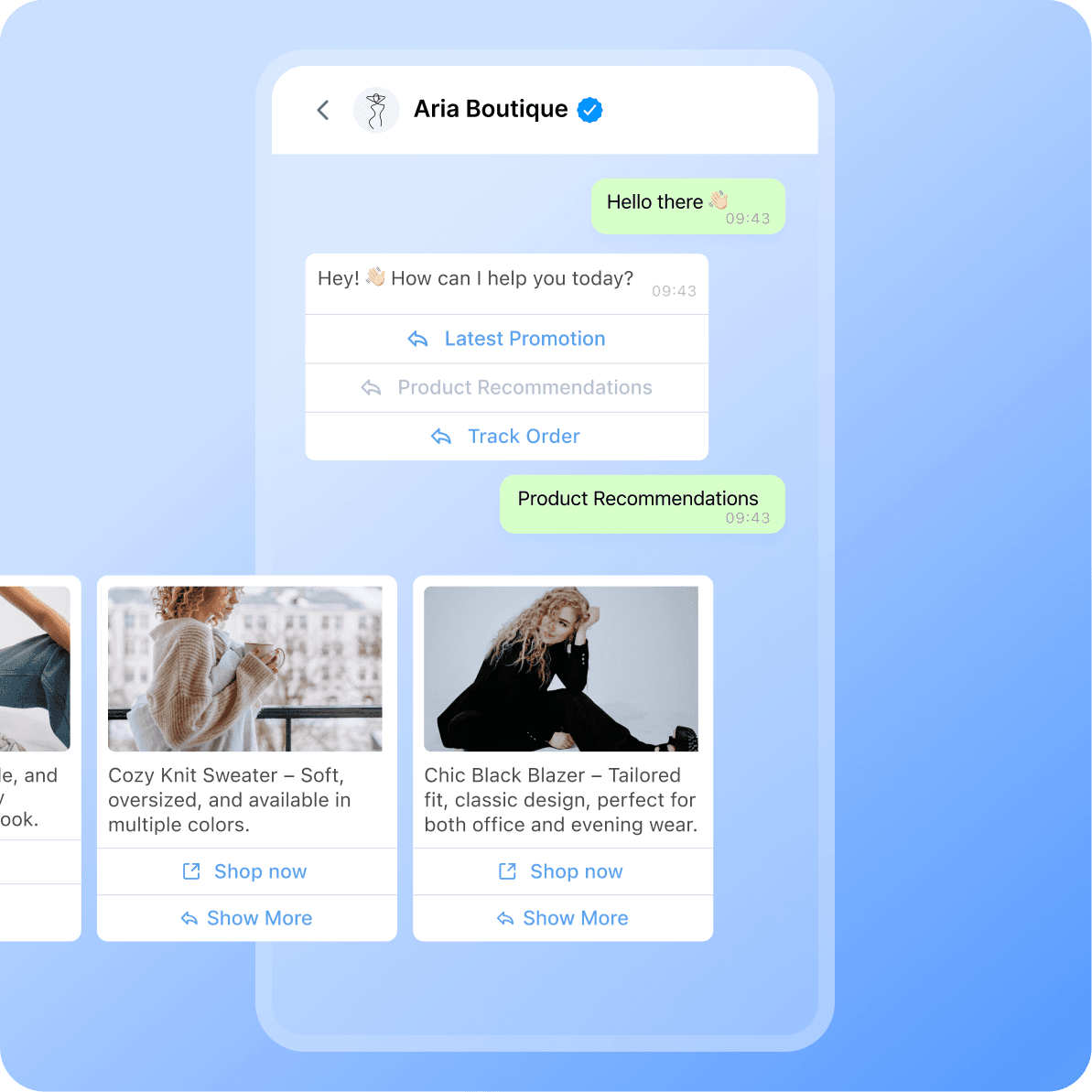 whatsapp channel page - whatsapp carousel