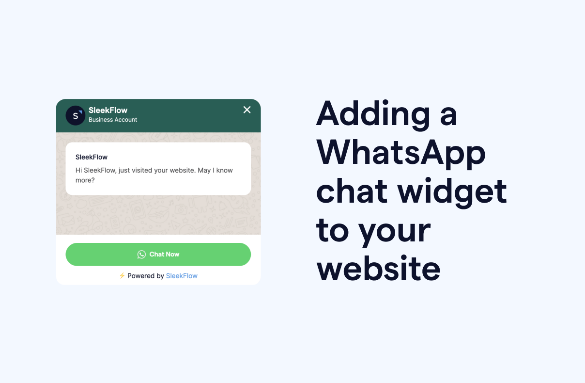 How to add a WhatsApp chat widget to your website 