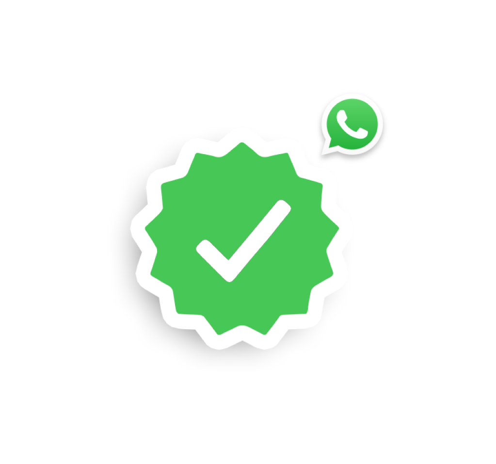 Apply for WhatsApp green tick verification at <1>no extra costs</1>