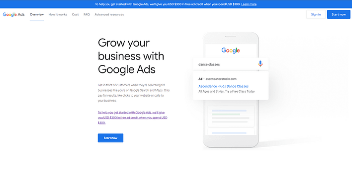 How to create a Google Ad account
