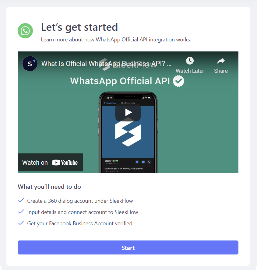 Getting started with WhatsApp Business API