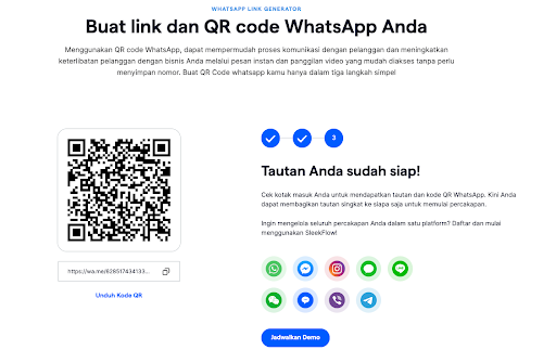 Buat Link QR Code WhatsApp