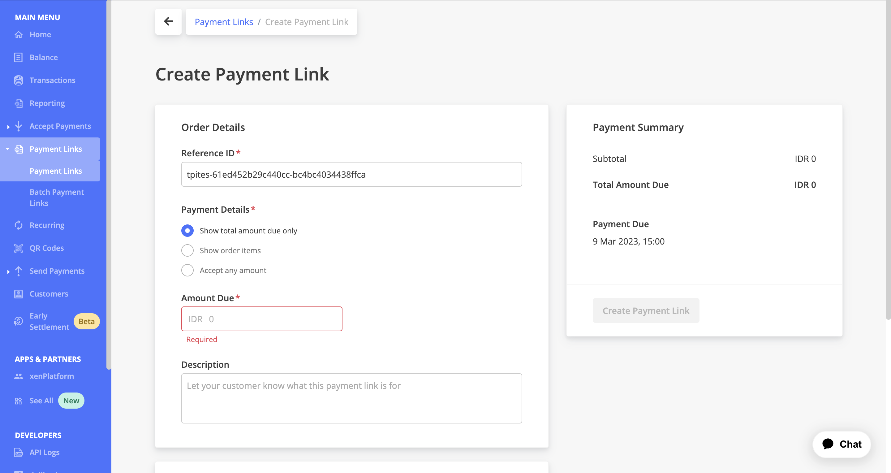 Xendit Payment Link