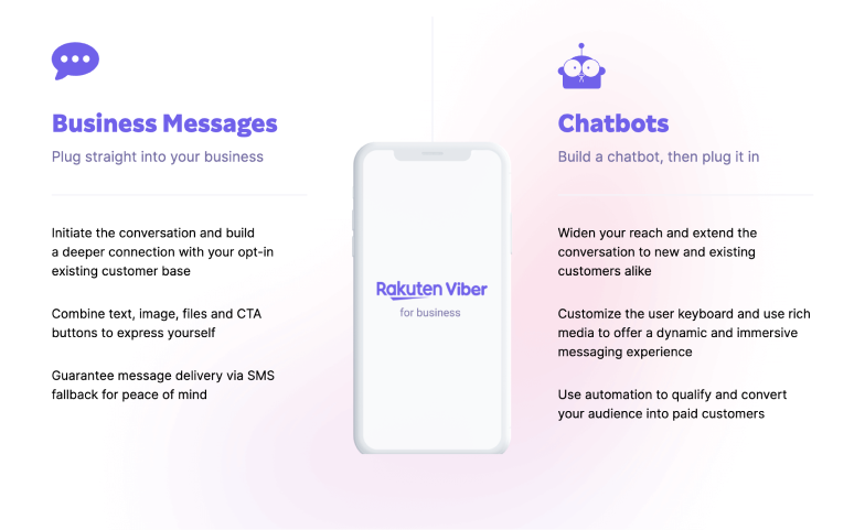 Viber normal app for business messages vs. Viber bot account