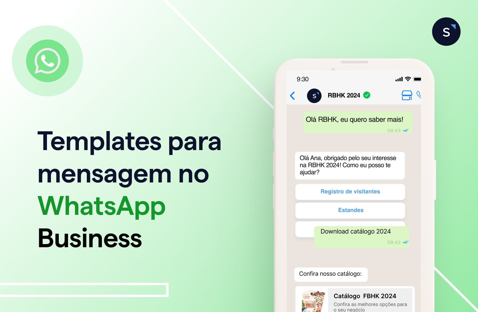Templates para mensagem no WhatsApp Business
