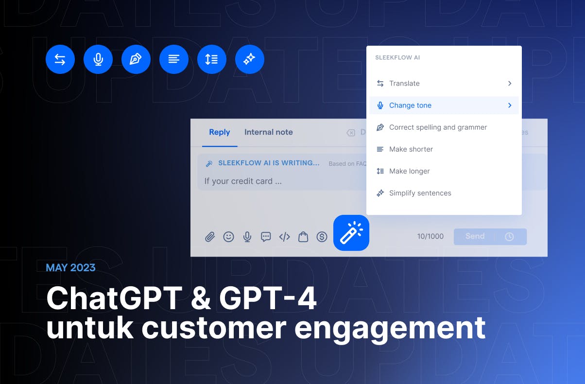 Perkenalkan SleekFlow AI, ChatGPT untuk Customer Engagement Anda 
