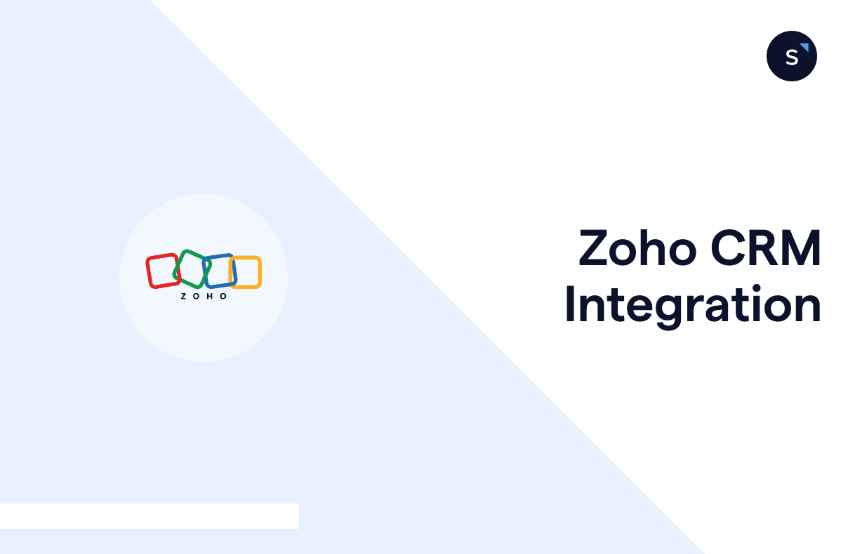 zoho crm integration title with logo illustration