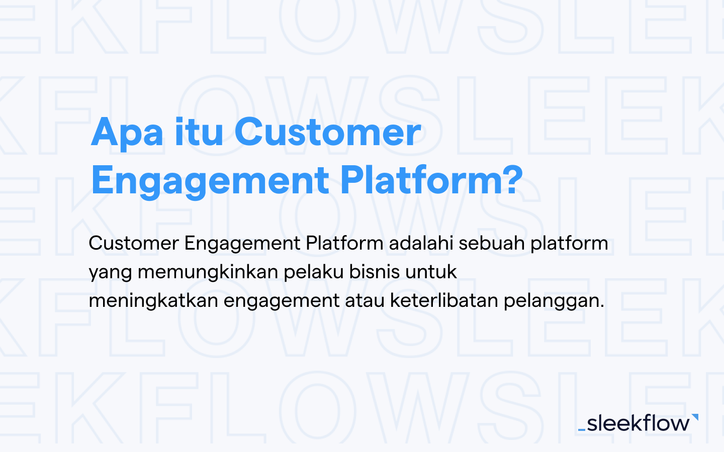 Apa itu customer engagement platform 