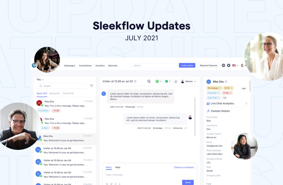 What’s new in SleekFlow: multi-logins, WhatsApp chat button, and live chat