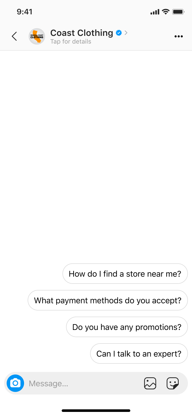 Instagram chatbot for DM for customer support