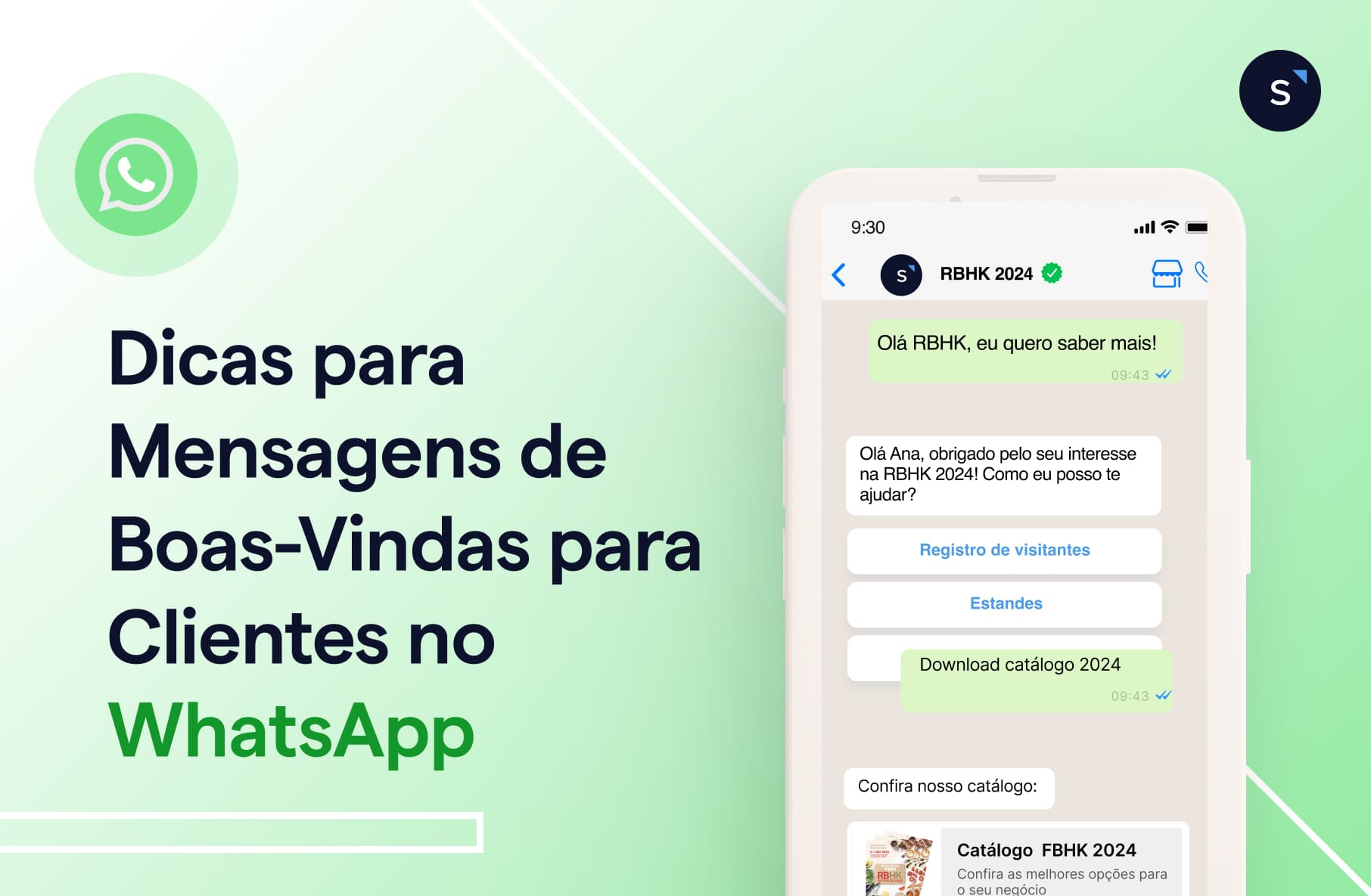 Mensagens de boas-vindas para clientes no WhatsApp