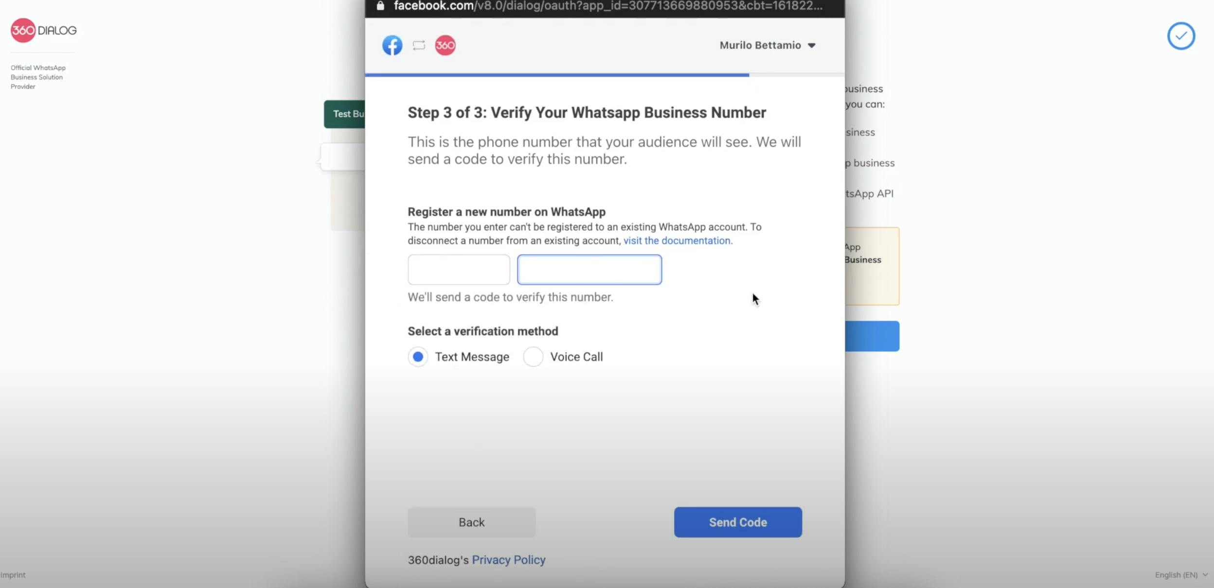 Verification for Official WhatsApp Business