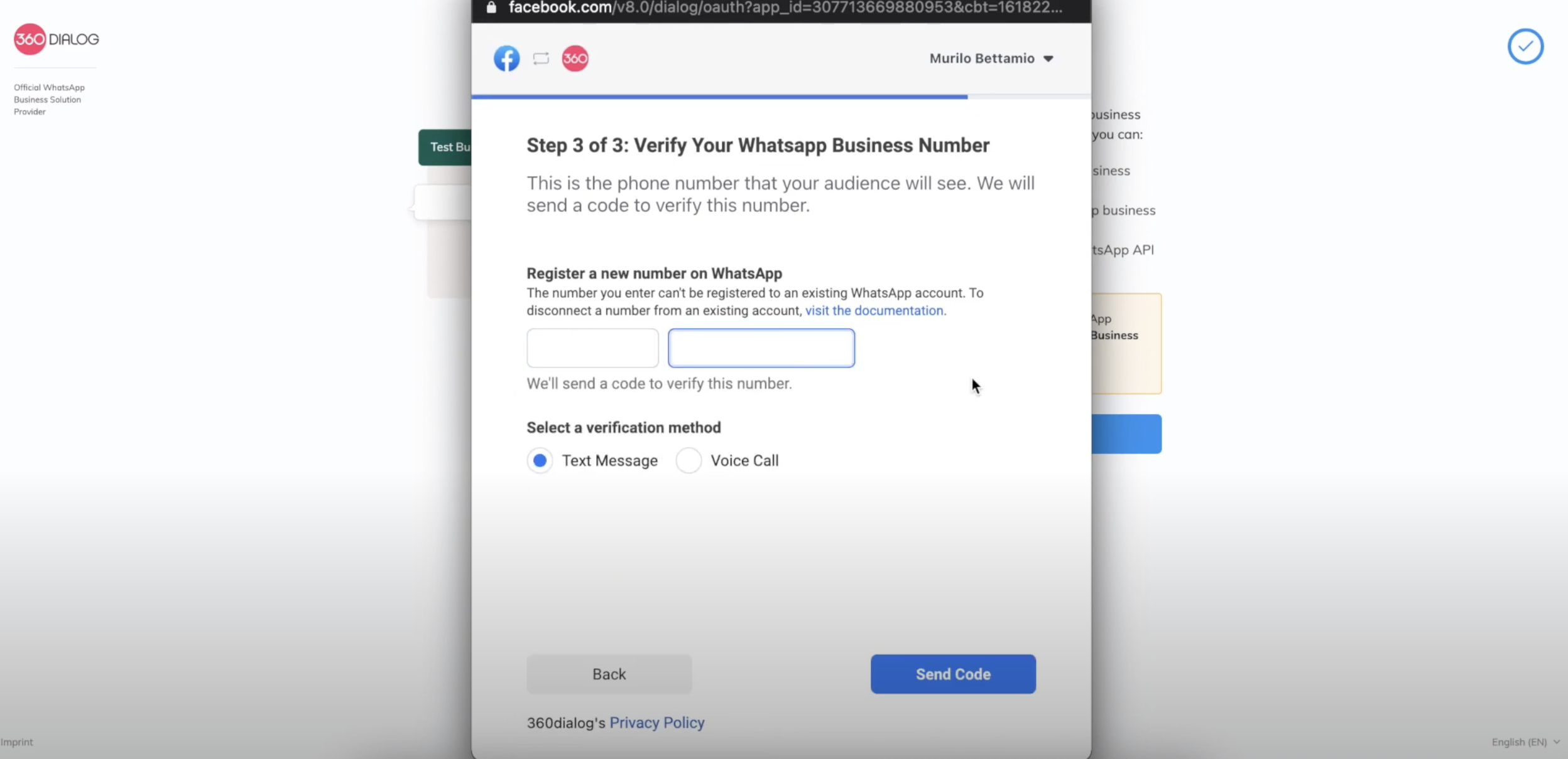 Verification for Official WhatsApp Business