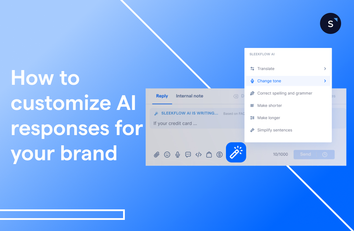 Crafting custom AI responses to align with your brand voice