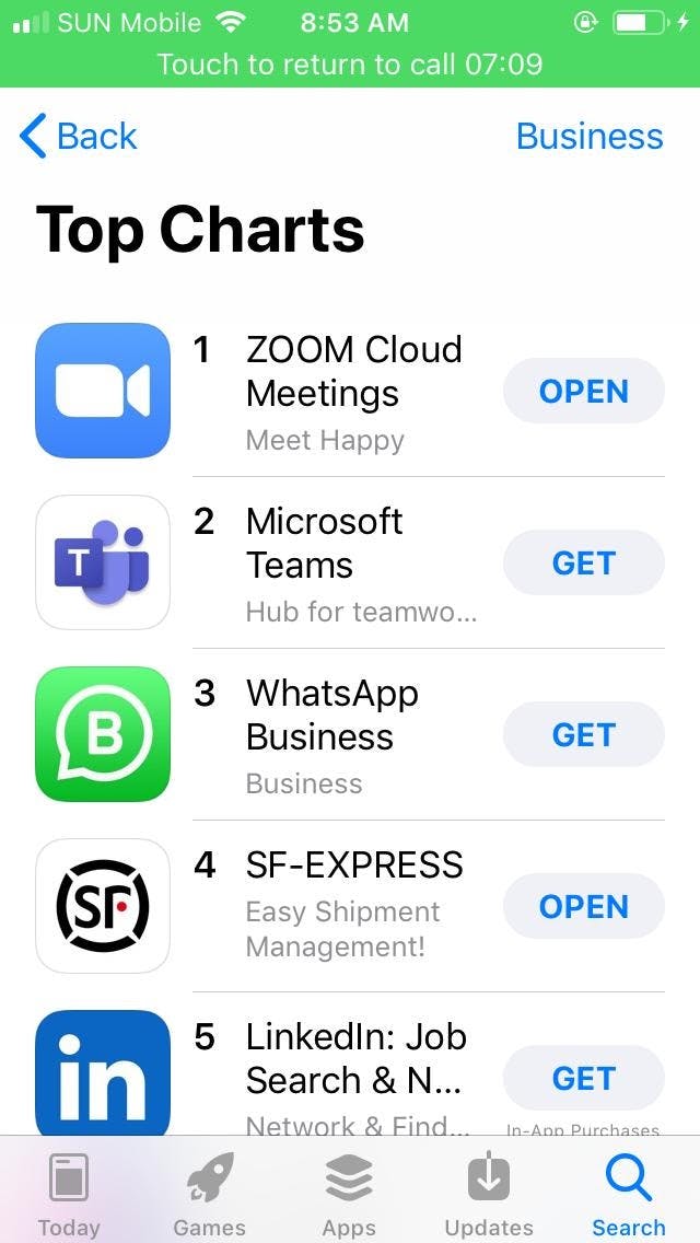 WhatsApp Business is on the Top Charts for app downloads