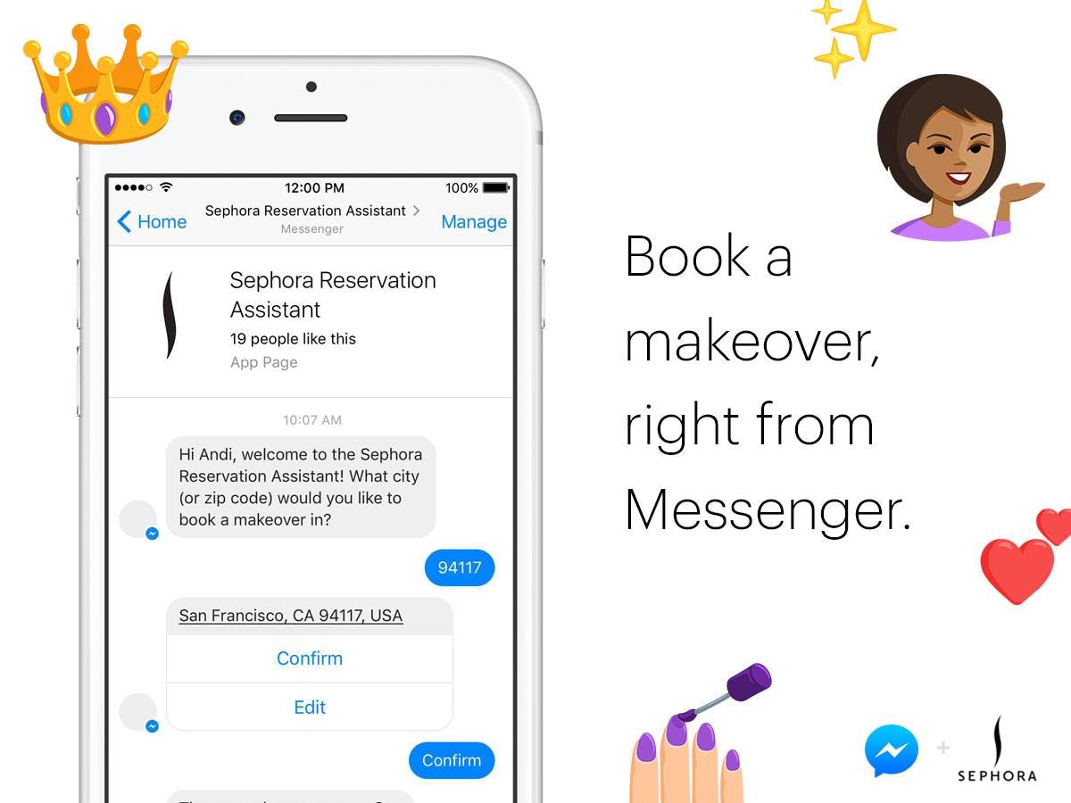 Sephora uses Facebook conversational commerce solutions