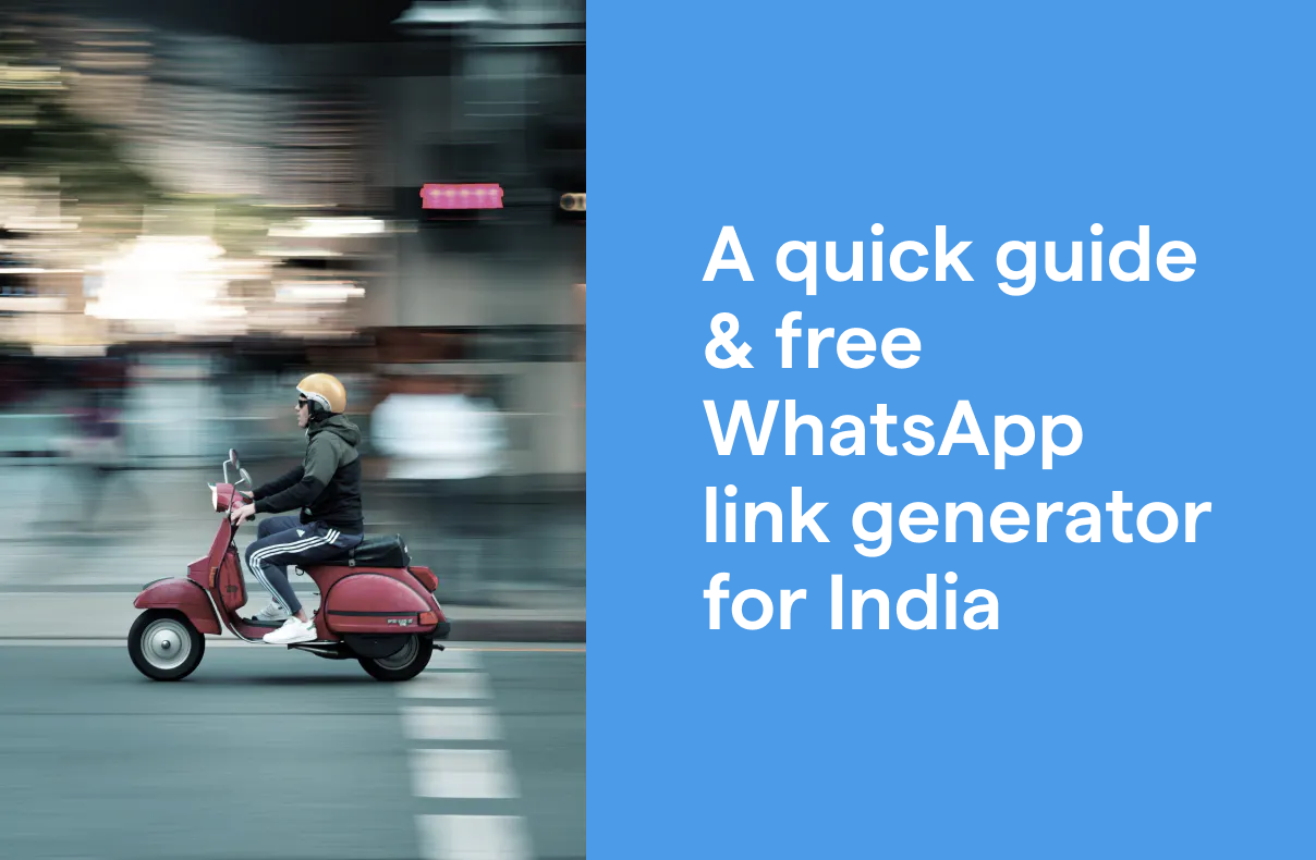 A quick guide and a free WhatsApp link generator for your business in India