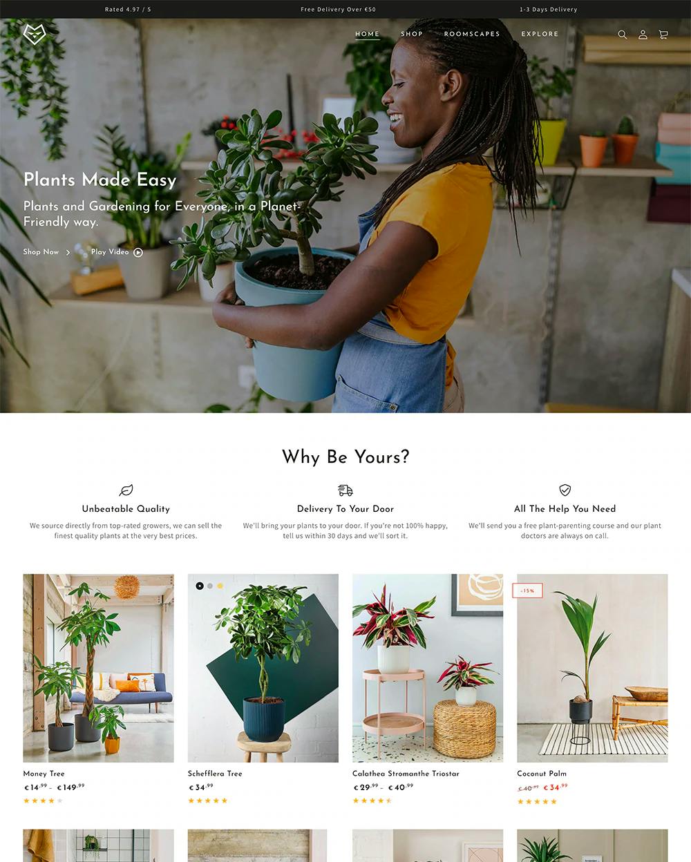 shopify theme be yours