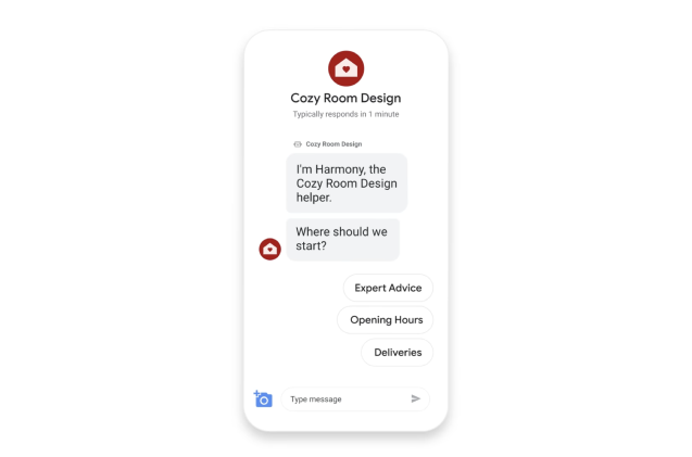 Google Business messaging for customer communication