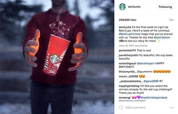 Starbucks Giveaway Campaign