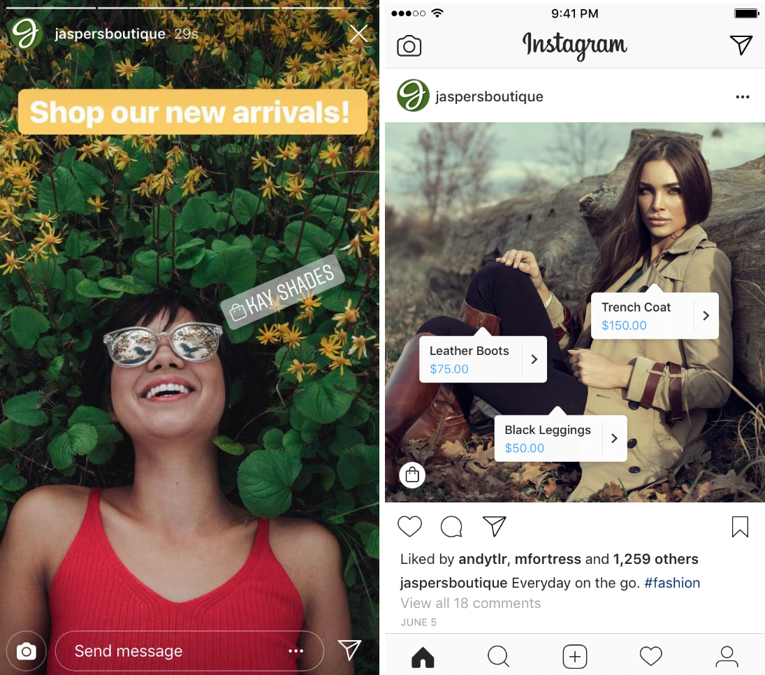 Cómo vender socialmente con Tiendas de Instagram