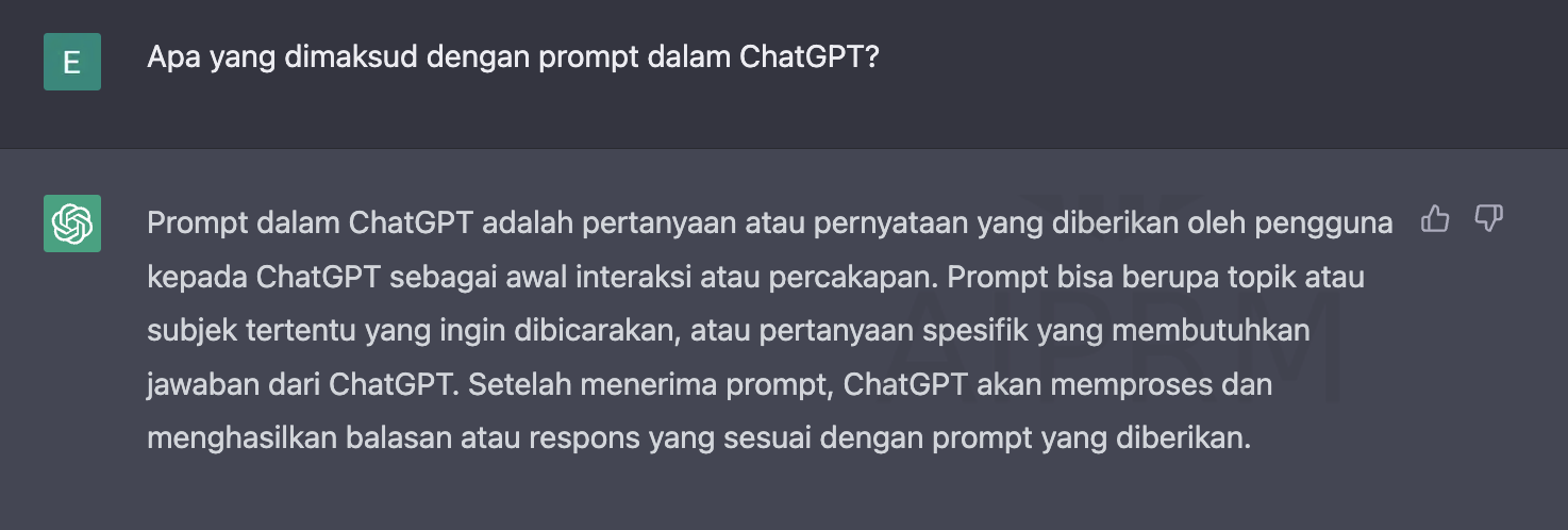 Apa itu prompt dalam chatGPT