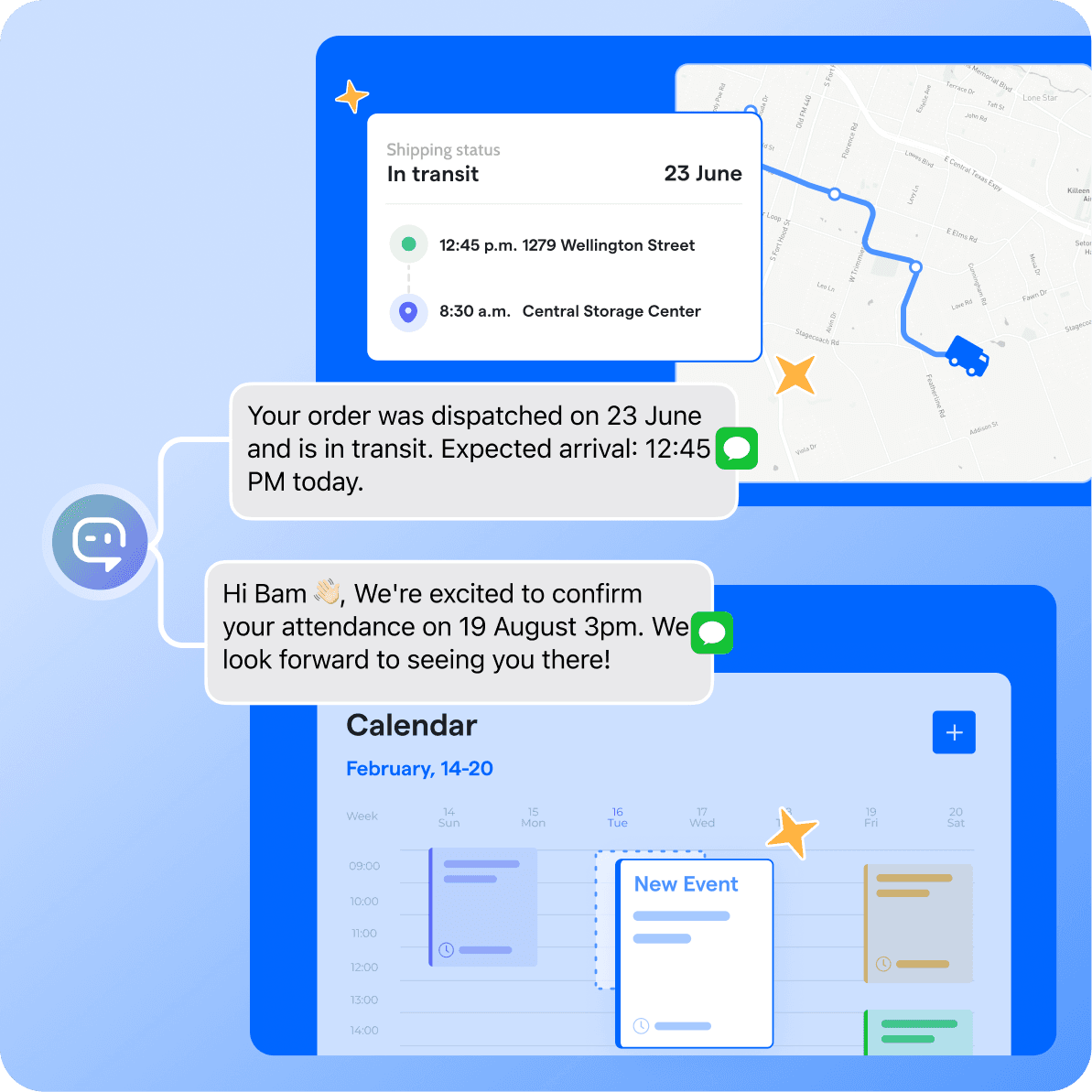 Build trust with timely updates