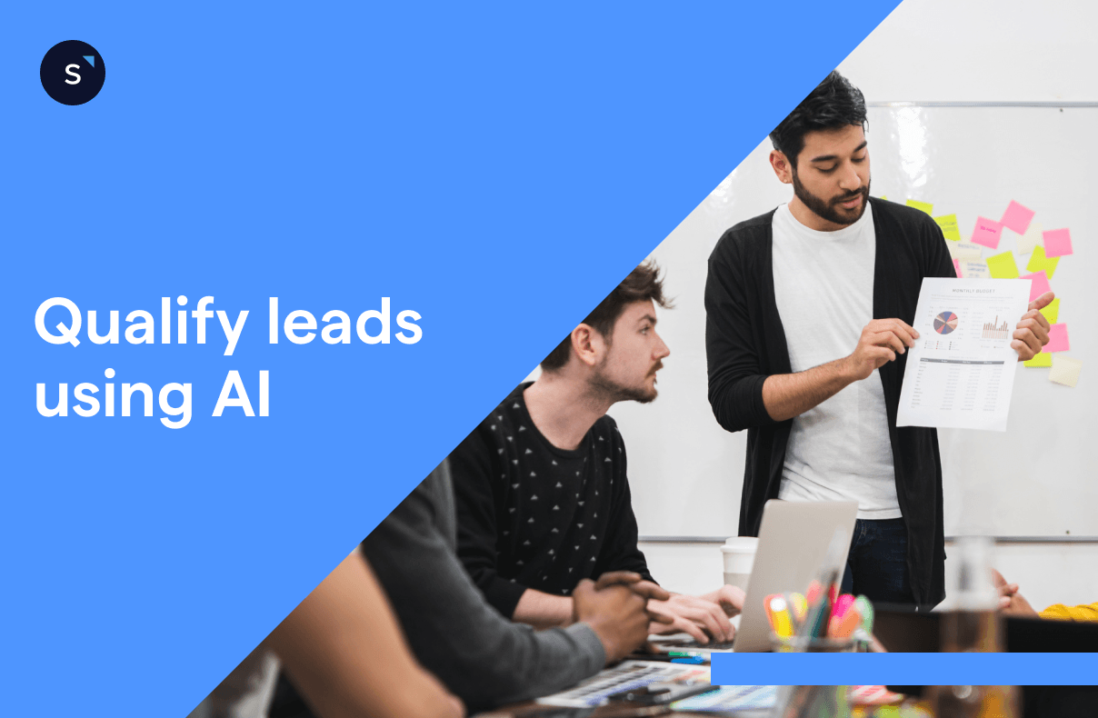 blog header of this article where a man explaining leads data to his teammates