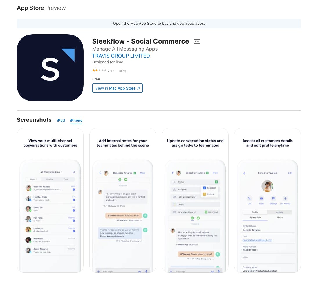 sleekflow app store