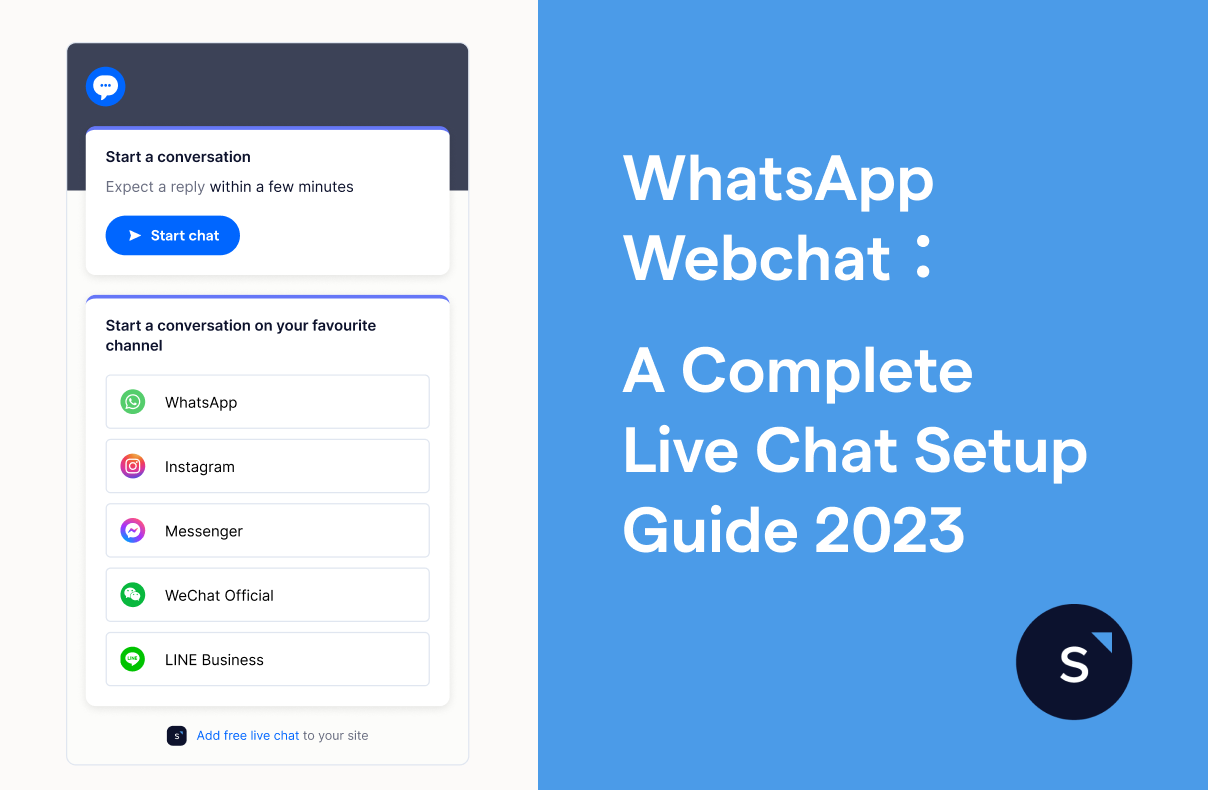 Tutorial on setting up Live Chat or WhatsApp Webchat