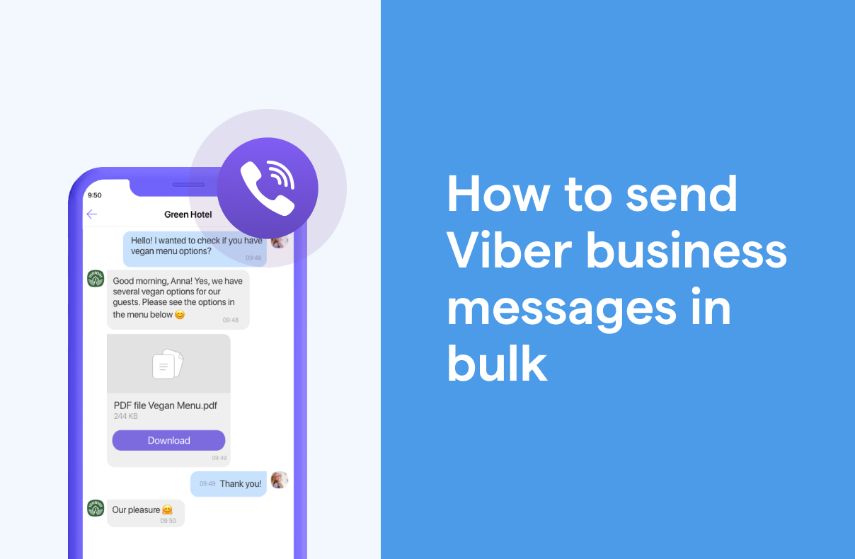 How to send Viber business messages in bulk