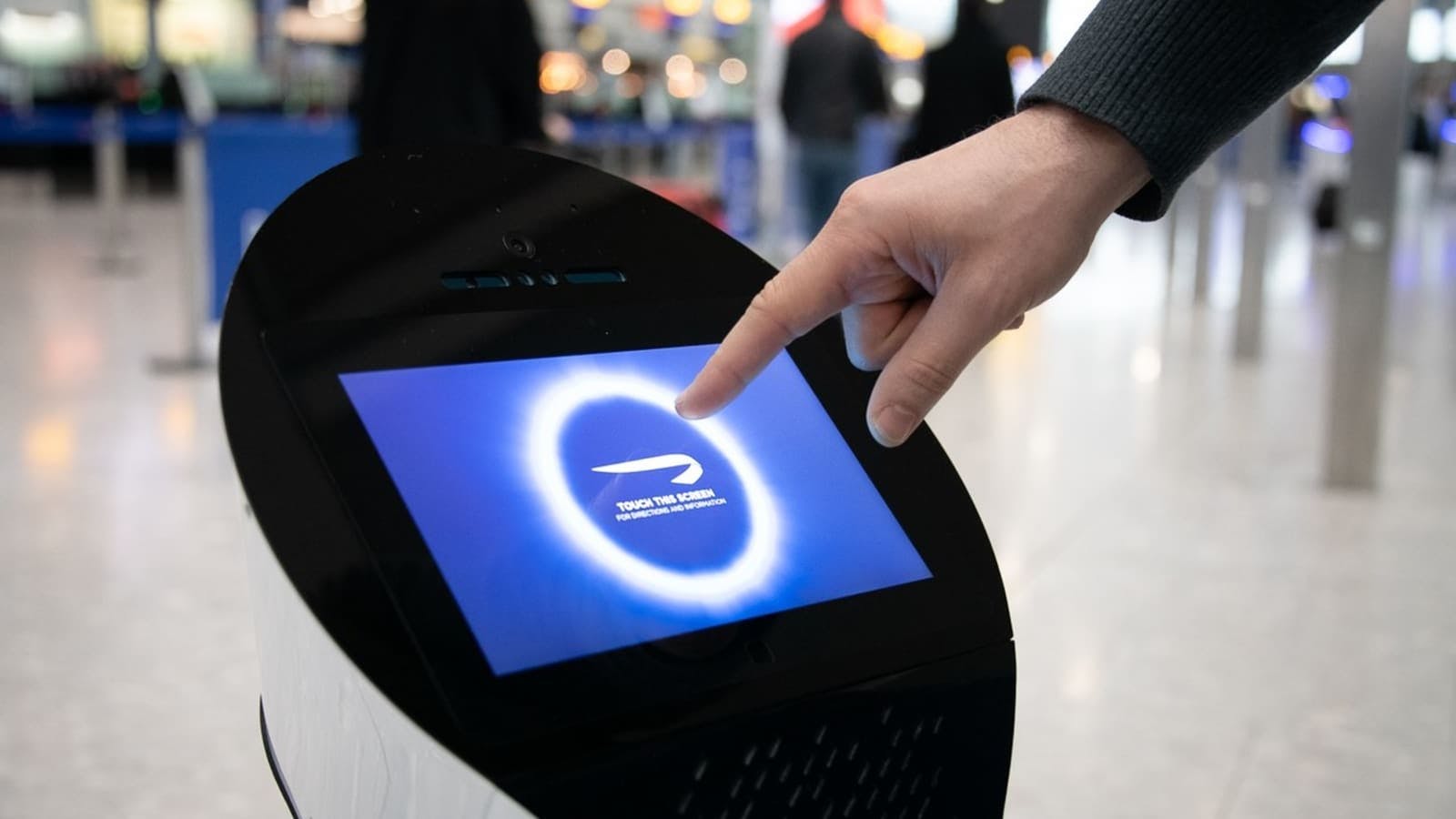 AI chatbot at Heathrow Airport