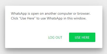 WhatsApp window